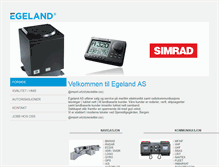 Tablet Screenshot of egeland.com