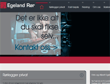Tablet Screenshot of egeland.no